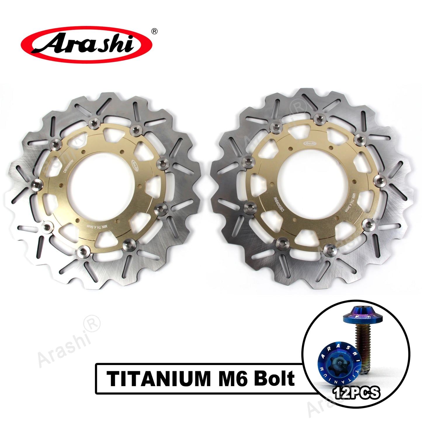 Arashi Front Brake Discs Rotors for BMW F700GS F800GS Adventure 2013 to 2018