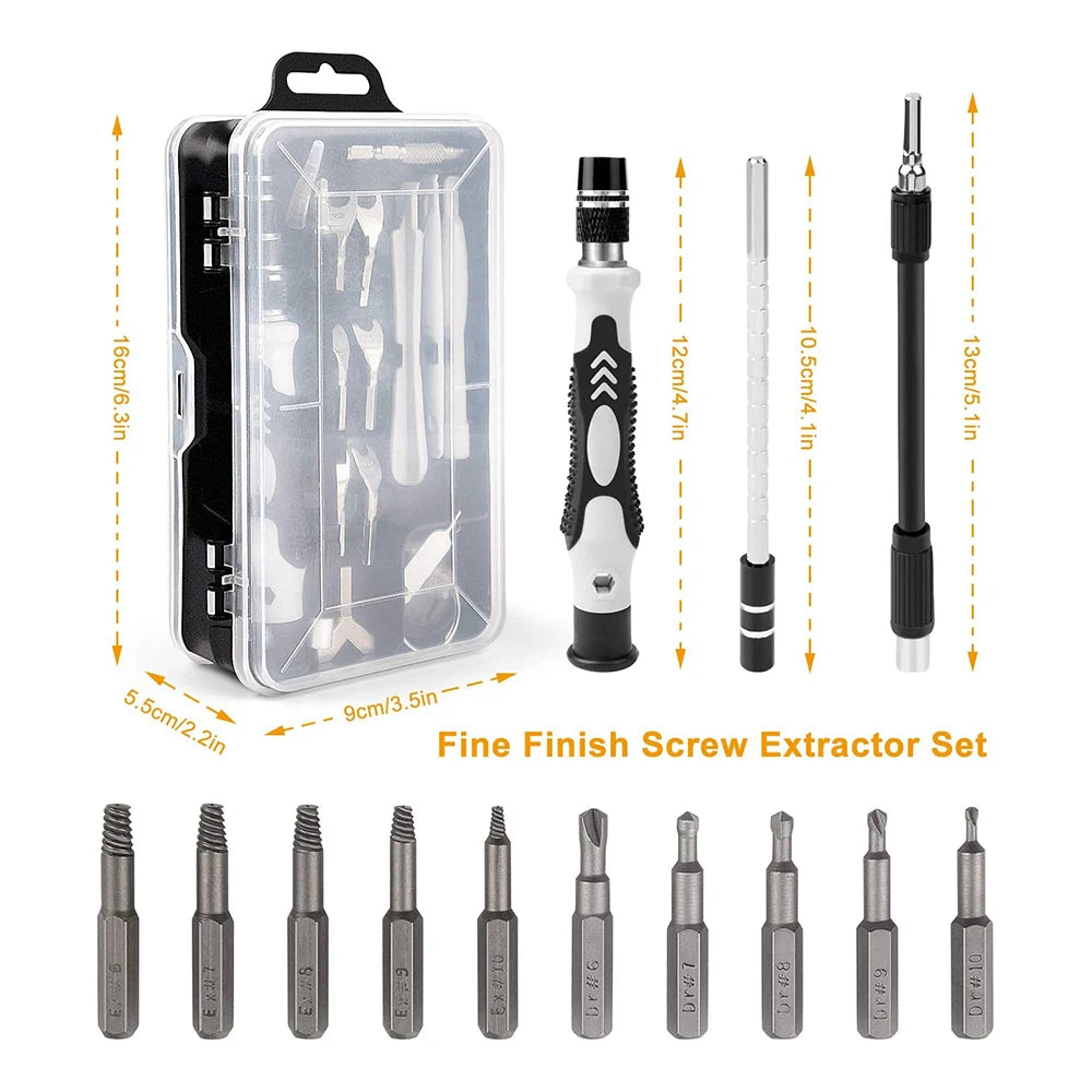 Magnetic Screwdriver Set with Torx and Phillips Bits for Phone and PC Repair