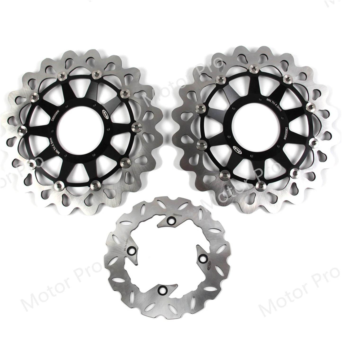 Honda CBR1000RR 2008 to 2017 Front and Rear Brake Disc Rotor Set