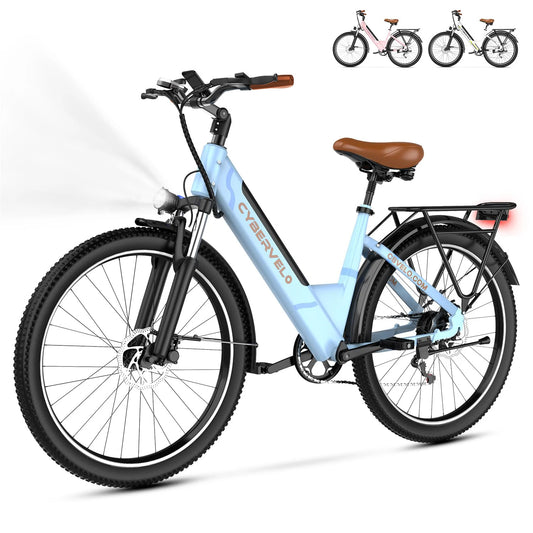 1000 Peak Electric Bike for Adults,up 80 Miles Removable Battery Ebike, 26" Electric E Bike with 7-Speed,Adult Electric Bicycles