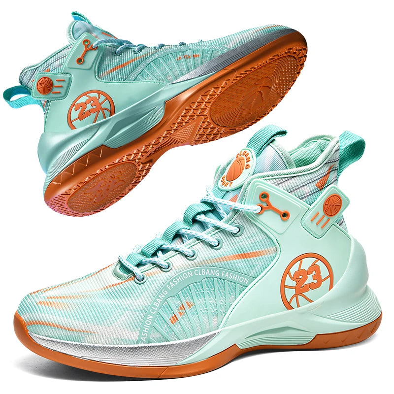 Men Basketball Shose Fashion Sneakers Breathable Running Shoes Non Slip Sport Shoes