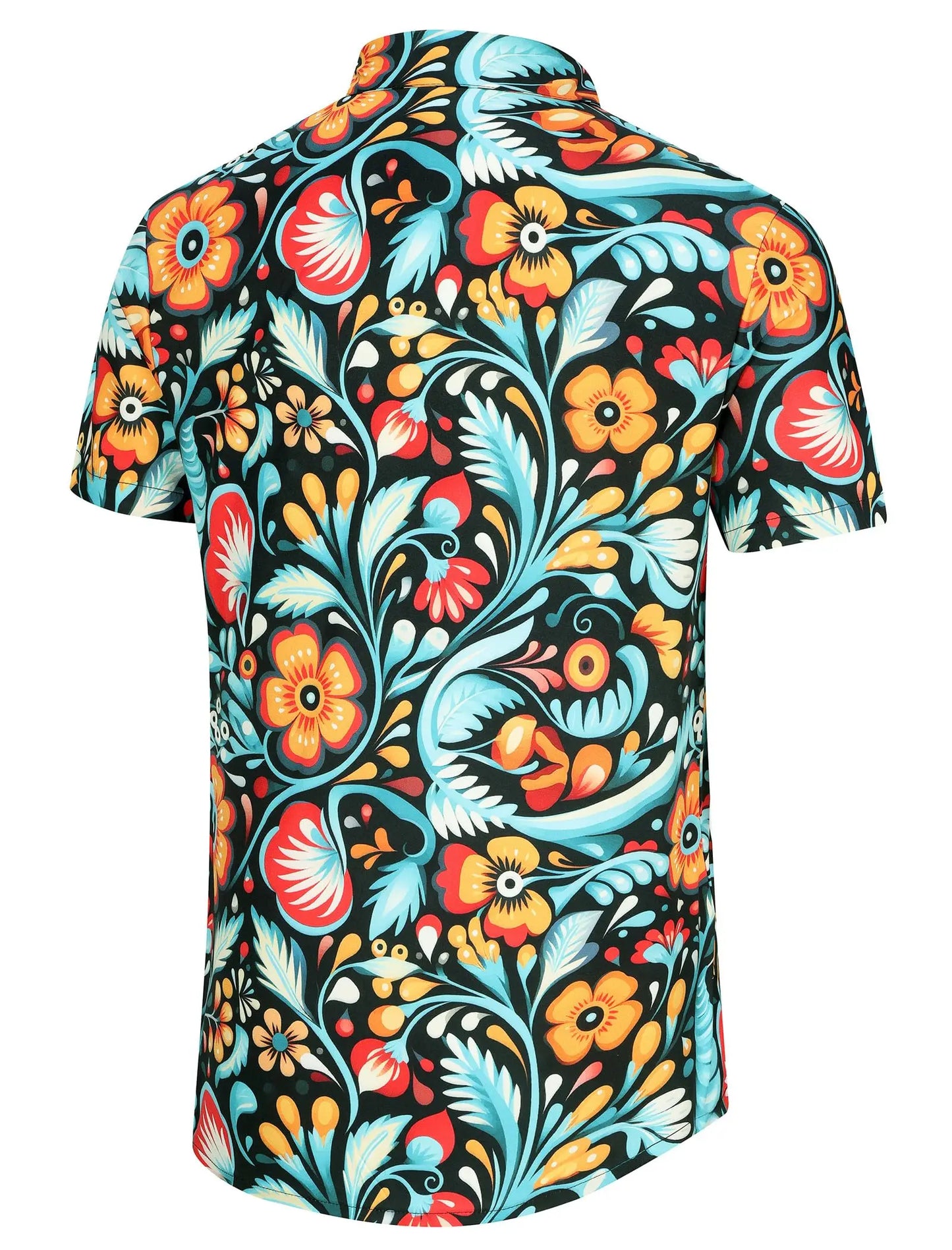 KYKU Mexico Shirt for Men Funny Beach Shirts Hawaiian Button Down Short Sleeve