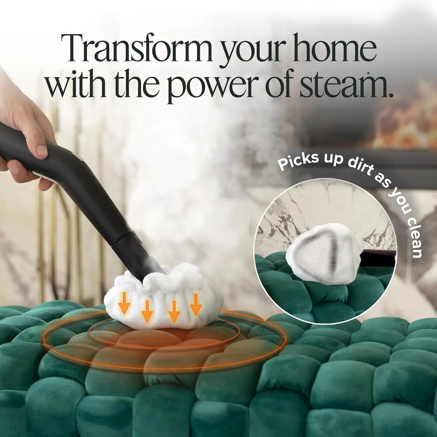 Neat Steam Cleaner with 40 Piece Accessory Kit for Powerful Deep Cleaning