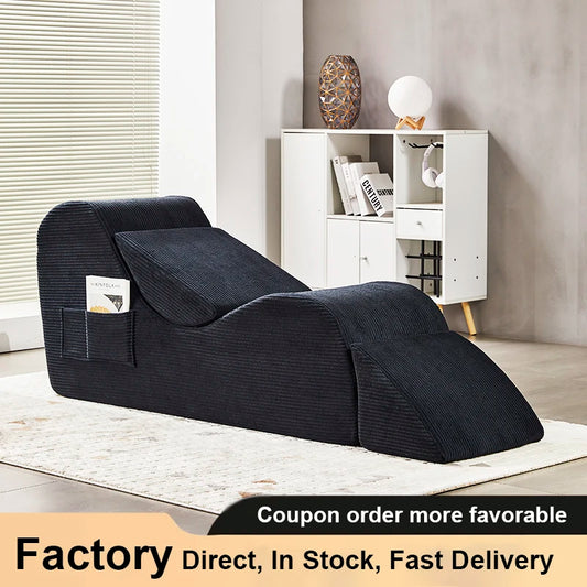 Cloud Furniture Corduroy Fabric Designer Modernity Elegant Lounge Couch Yoga Sofa Relaxing Yoga Chair for Living Room Bedroom