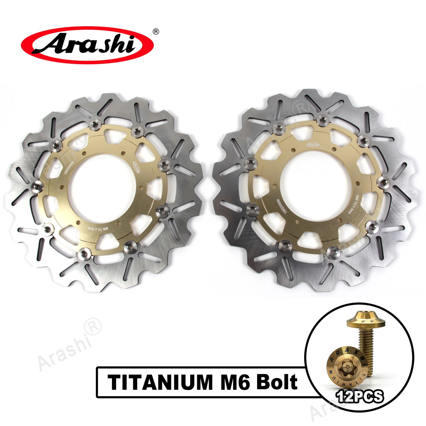 Arashi Front Brake Discs Rotors for BMW F700GS F800GS 2009 to 2018