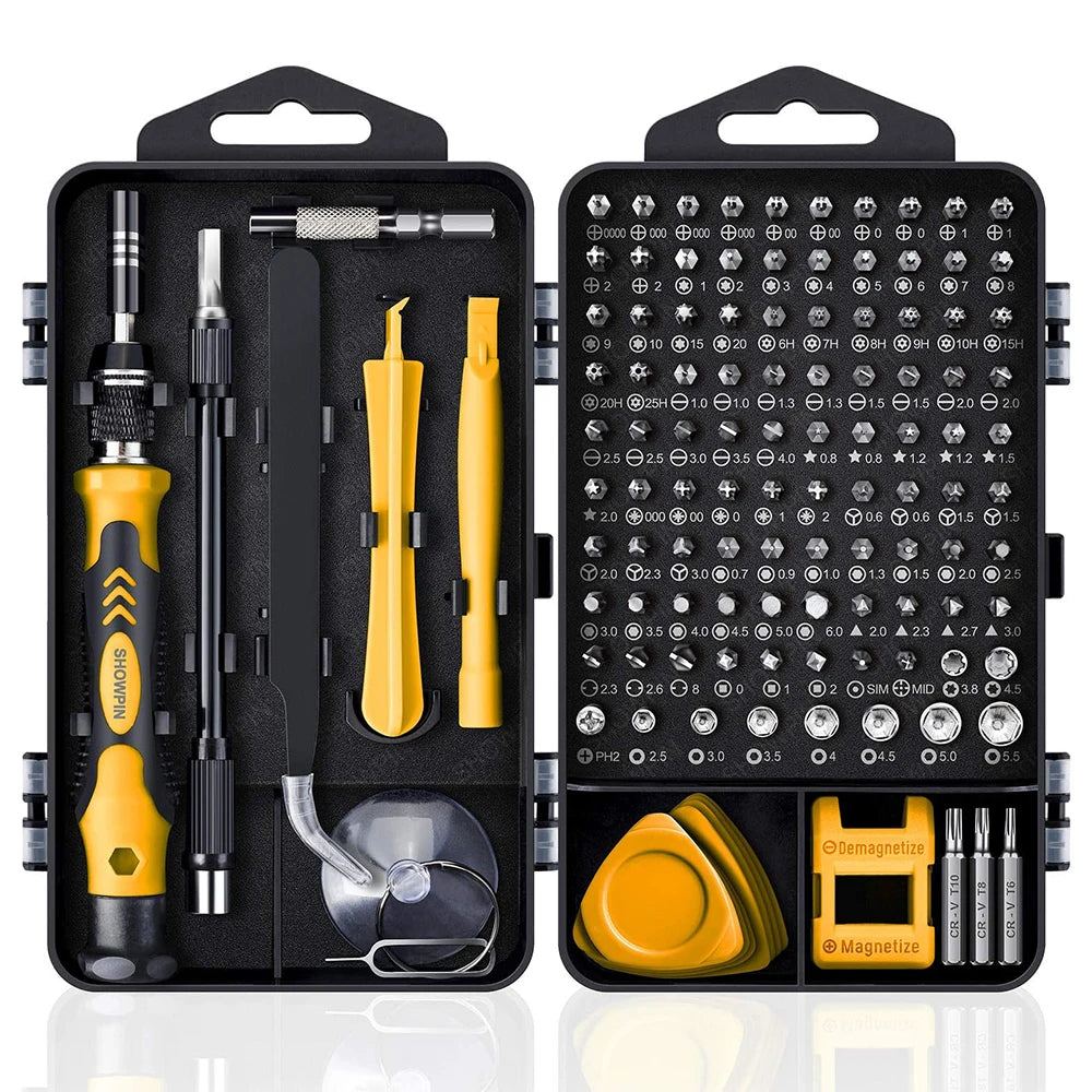 Magnetic Screwdriver Set with Torx and Phillips Bits for Phone and PC Repair