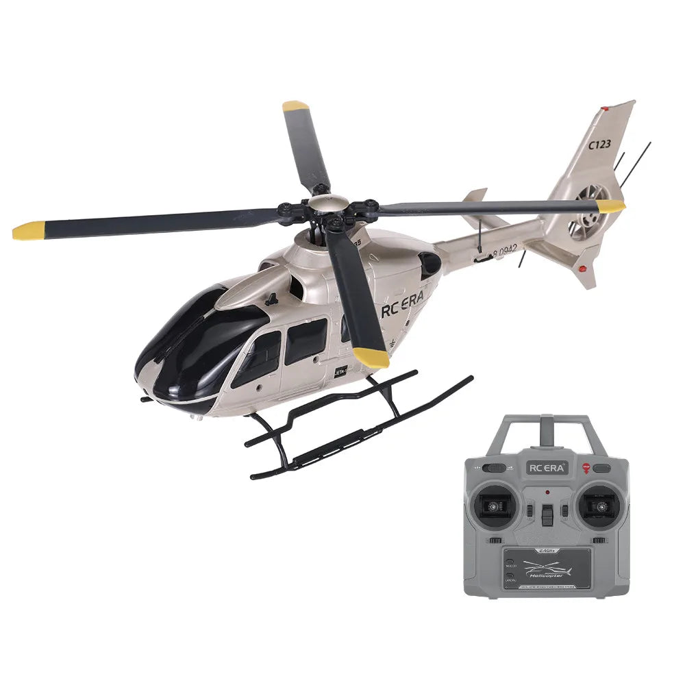 RC Eachine C123 2.4G 6CH Gyro Altitude Hold EC135 Scale Helicopter RTF