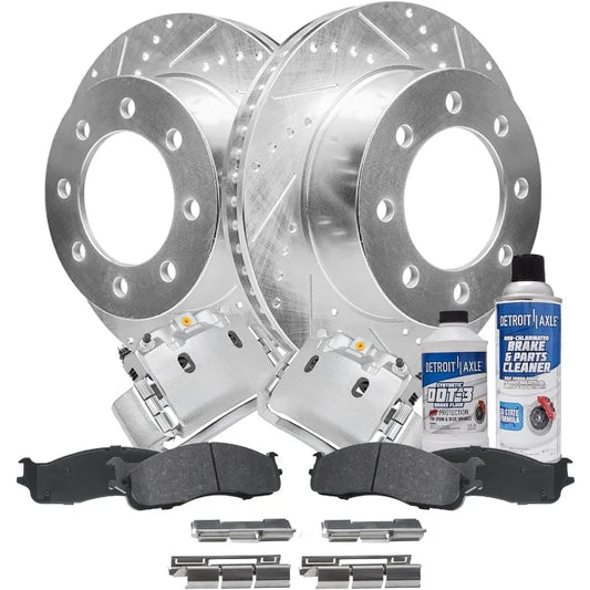 Detroit Axle - Front Brake 13.91" inch Rotors