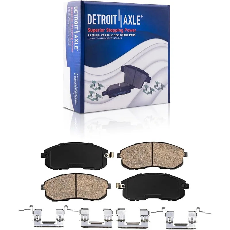 Detroit Axle Front Brake Kit for 2010 2011 2012 Nissan Cube Drilled Slotted Rotors