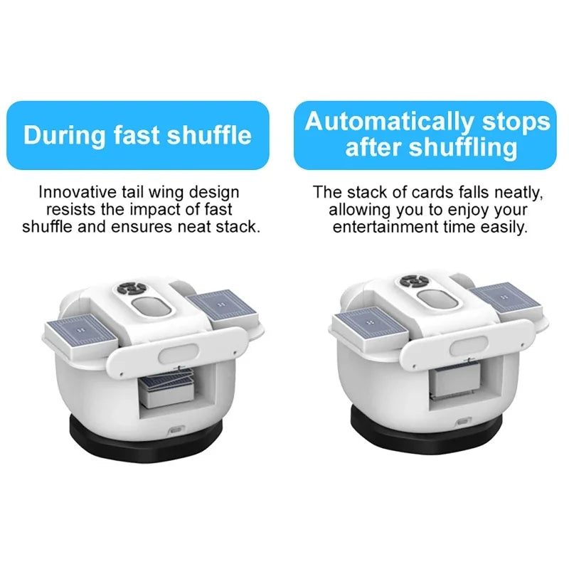 Party Poker device 2 In 1 Playing Cards Shuffling Dealing Tool 360° Rotating Automatic Card shuffle Dealer Dispenser Machine