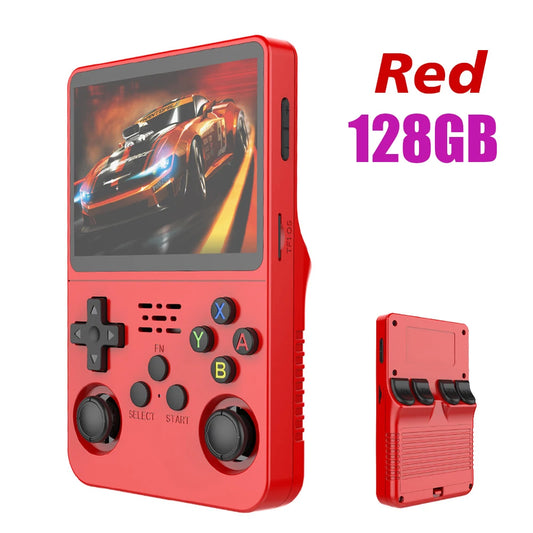 Open Source R36S Retro Handheld Video Game Console Linux System 3.5 Inch IPS Screen Portable Pocket Video Player 64GB 128G Games