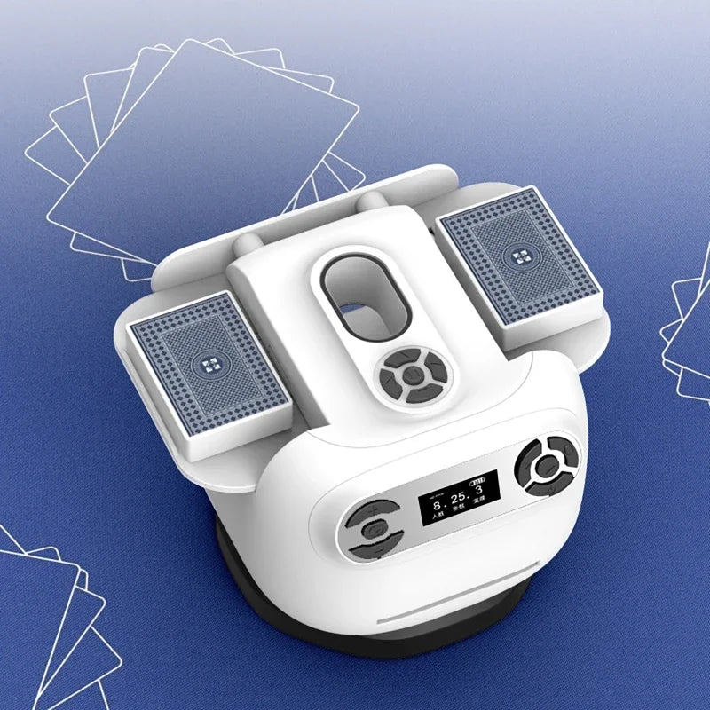 Party Poker device 2 In 1 Playing Cards Shuffling Dealing Tool 360° Rotating Automatic Card shuffle Dealer Dispenser Machine