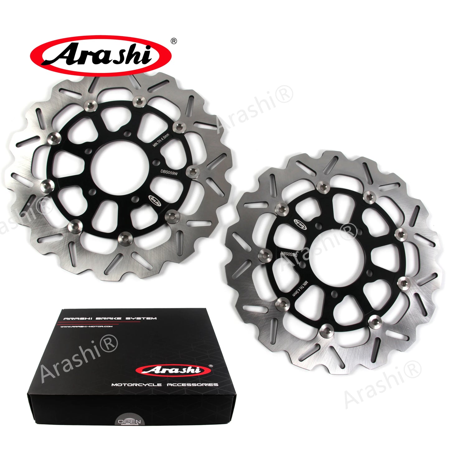 Arashi 310mm 220mm CNC Full Floating Brake Disc Rotors for Kawasaki Ninja ZX10R