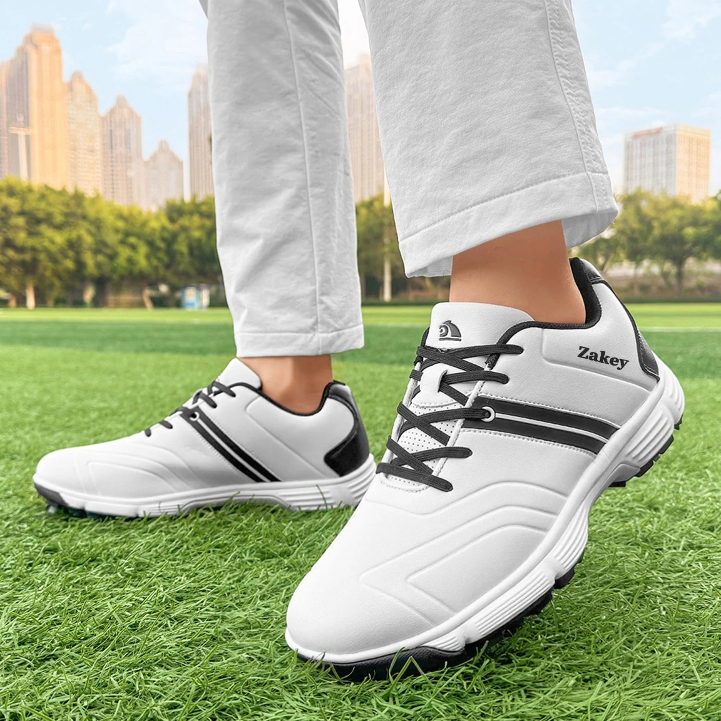 Zakey Golf Shoes Men Waterproof Golf Sneakers Professioanl Walking Footwears for Men