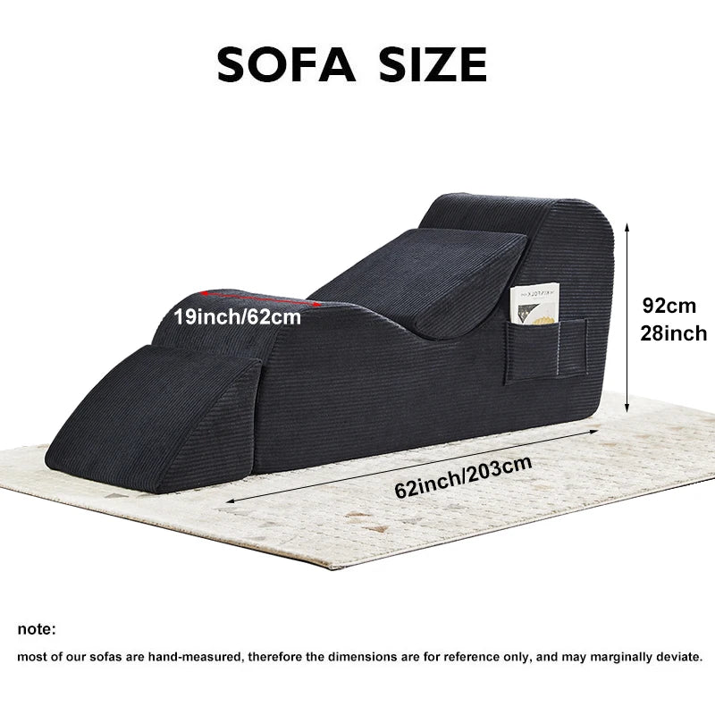 Cloud Furniture Corduroy Fabric Designer Modernity Elegant Lounge Couch Yoga Sofa Relaxing Yoga Chair for Living Room Bedroom