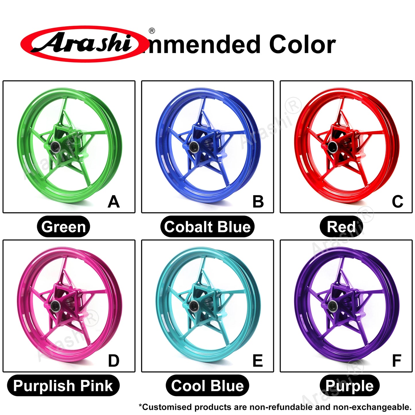 Arashi Motorbike Front Rim For Yamaha YZF R1 ABS 2015 To 2021 Brake Disc Rotor