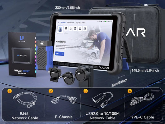 MUCAR 892BT OBD2 Scanner Bi-Directional Diagnostic Tool with Free Lifetime Updates