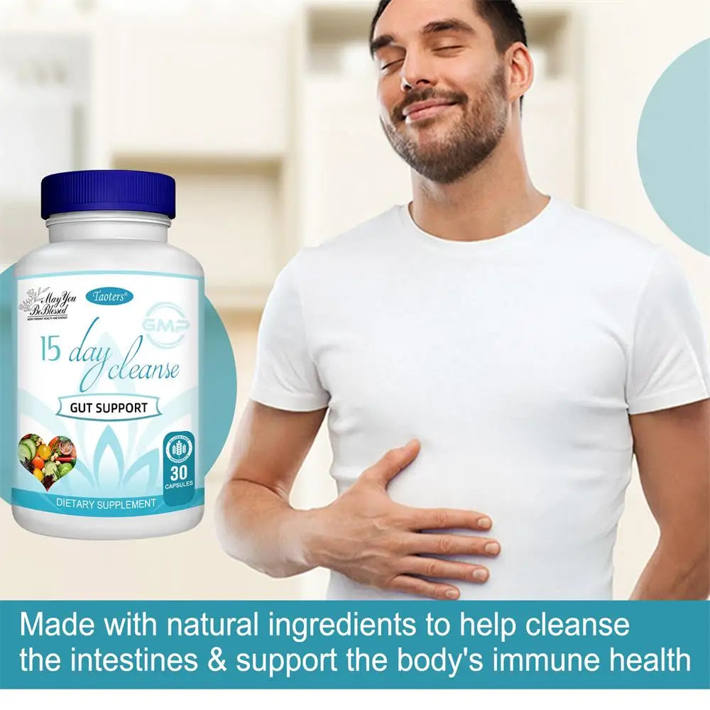 15-day Intestinal Cleansing and Detoxifying Capsules, Targeting The Overall Colon, Digestive Regulation, and Intestinal Health