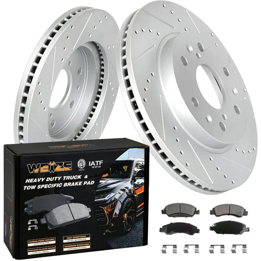 Front Disc Brake Pads and Rotors Kit for Chevy Silverado Suburban Trucks