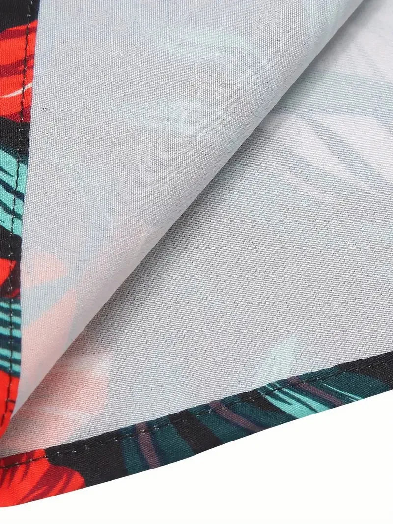 Men's Shirt Plaid Lapel Short Sleeve Shirt Multicolour Outdoor Street Short Sleeve Printed Clothing Fashion Designer Leisurewear