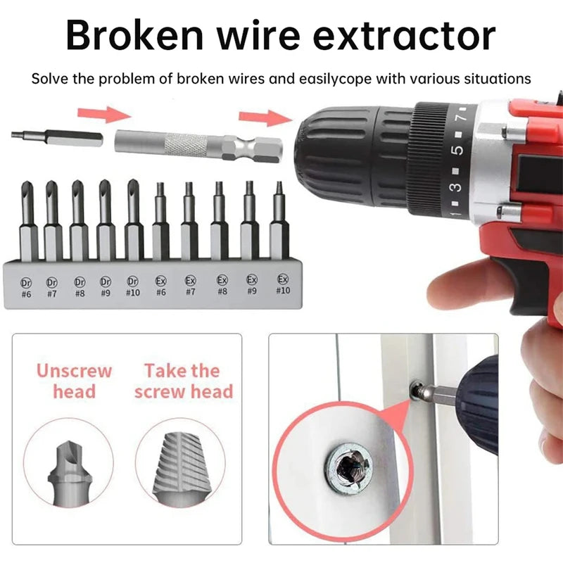 Magnetic Screwdriver Set with Torx Phillips Socket and Remover Wrench Multitool
