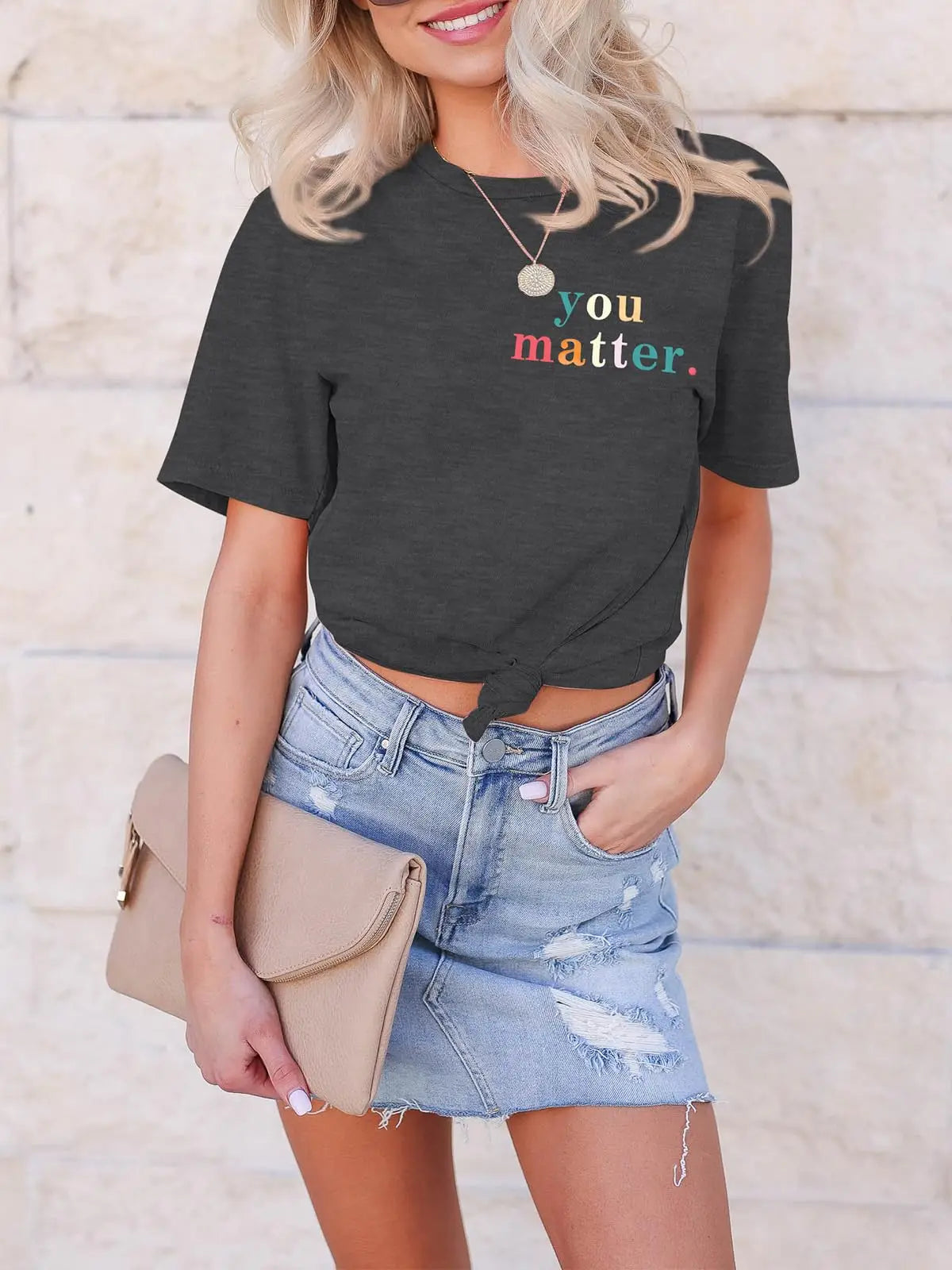 Women's Short Sleeve Scoop Neck Ribbed Knit Fitted Casual Tops Tee Summer Slim Basic Shirts