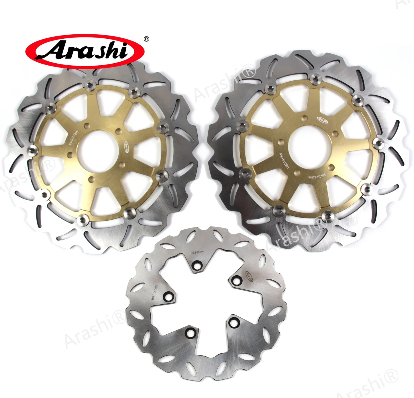 Arashi CNC Front Rear Brake Disc Rotors for Suzuki Hayabusa GSXR 1300 1999 2019