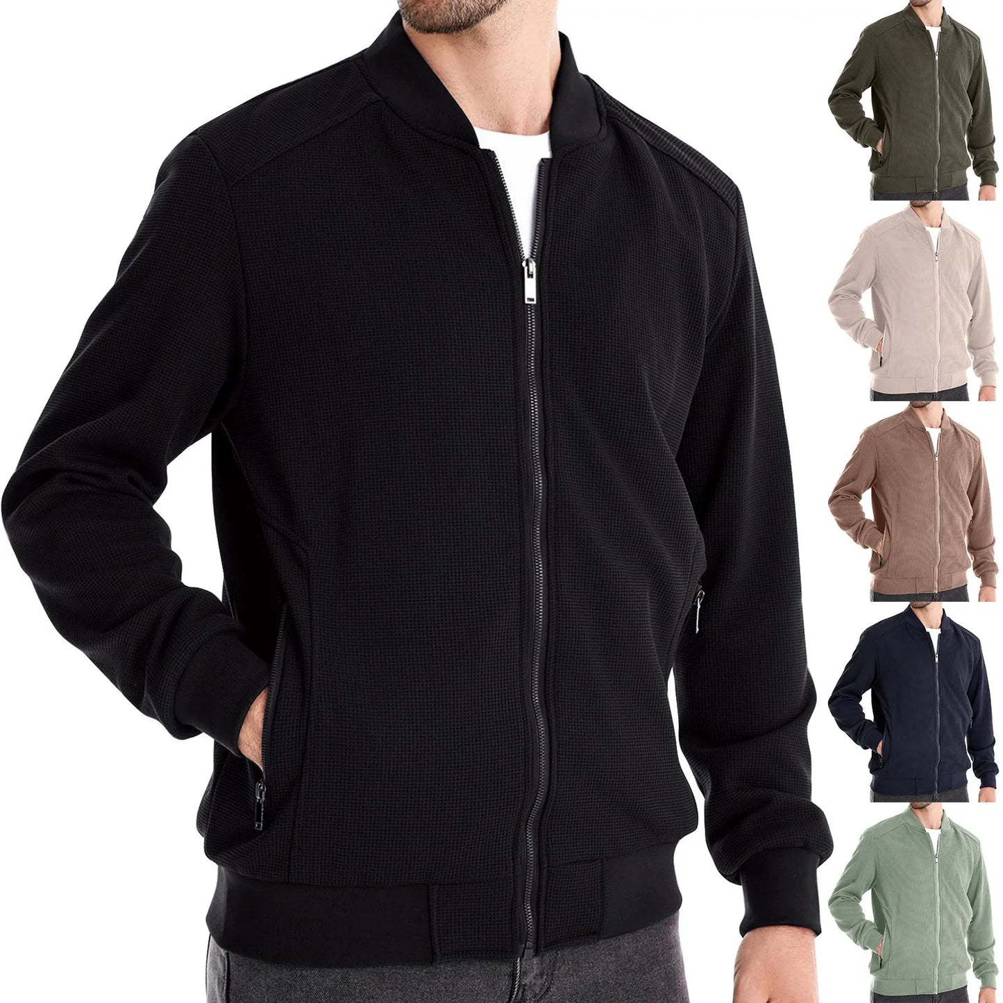 Fashion Autumn Winter Jackets For Men Solid Color Casual Mens Jacket Clothing New In Outerwears chaquetas Jackets Men