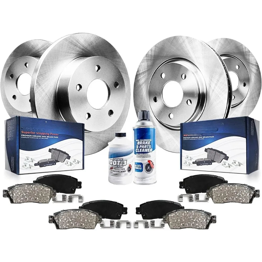 Brake Kit for 2014 2015 Mazda 6 Disc Rotors Ceramic Pads and Hardware