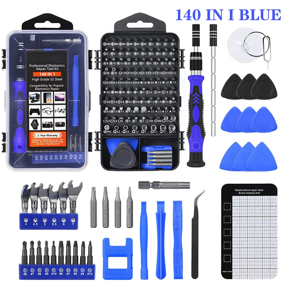 Magnetic Screwdriver Set with Torx and Phillips Bits for Phone and PC Repair