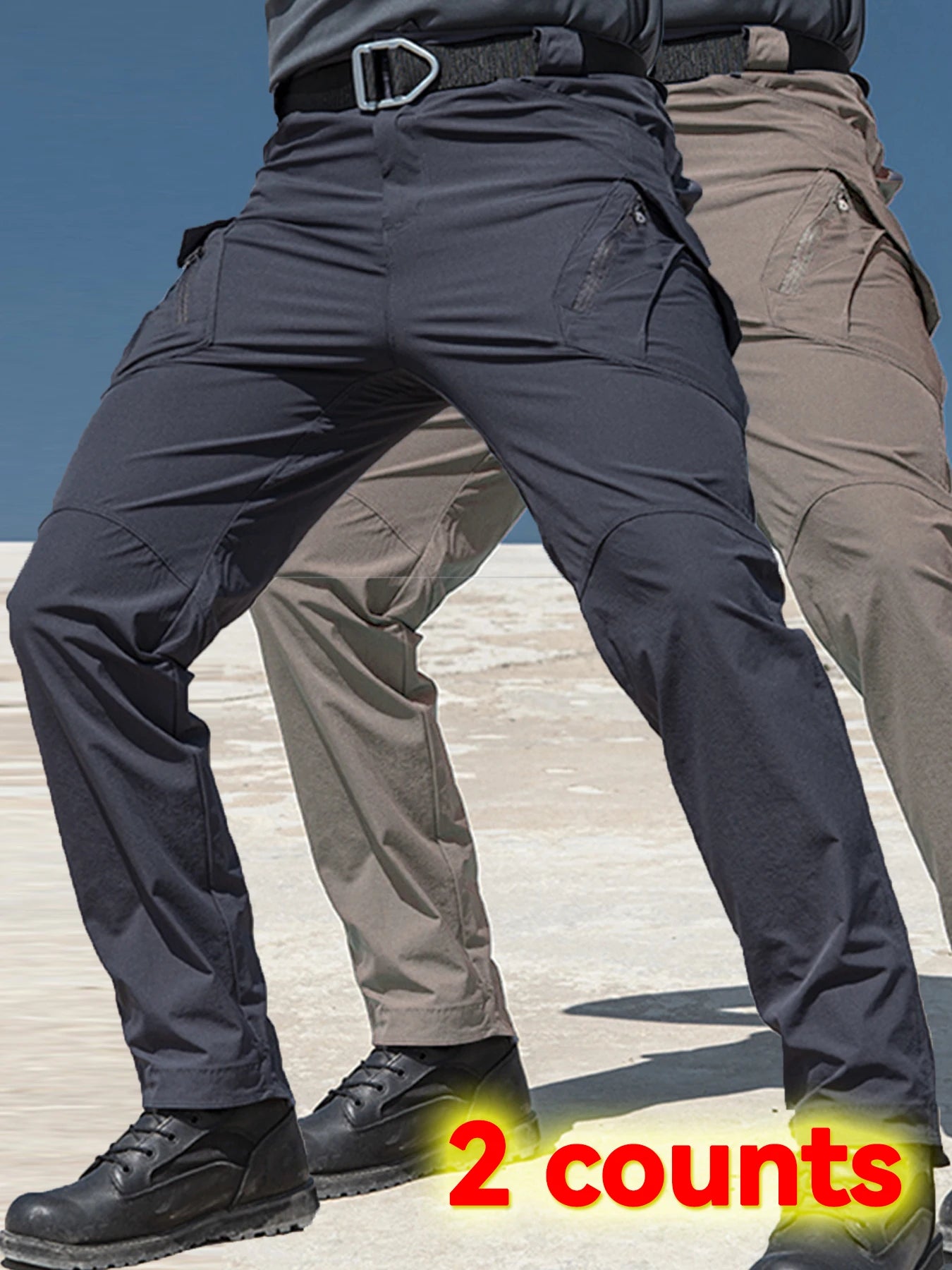 2PCS Tactical Cargo Pants Men Cotton Overalls Outdoor Work Trousers Big Size Hombre Clothing Camo Hiking Pants Multiple pockets