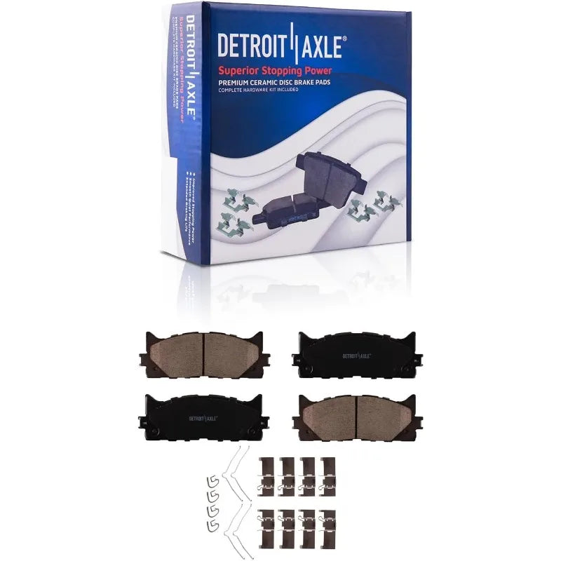 Detroit Axle Brake Kit with Ceramic Pads and Rotors for Lexus ES350 ES300h