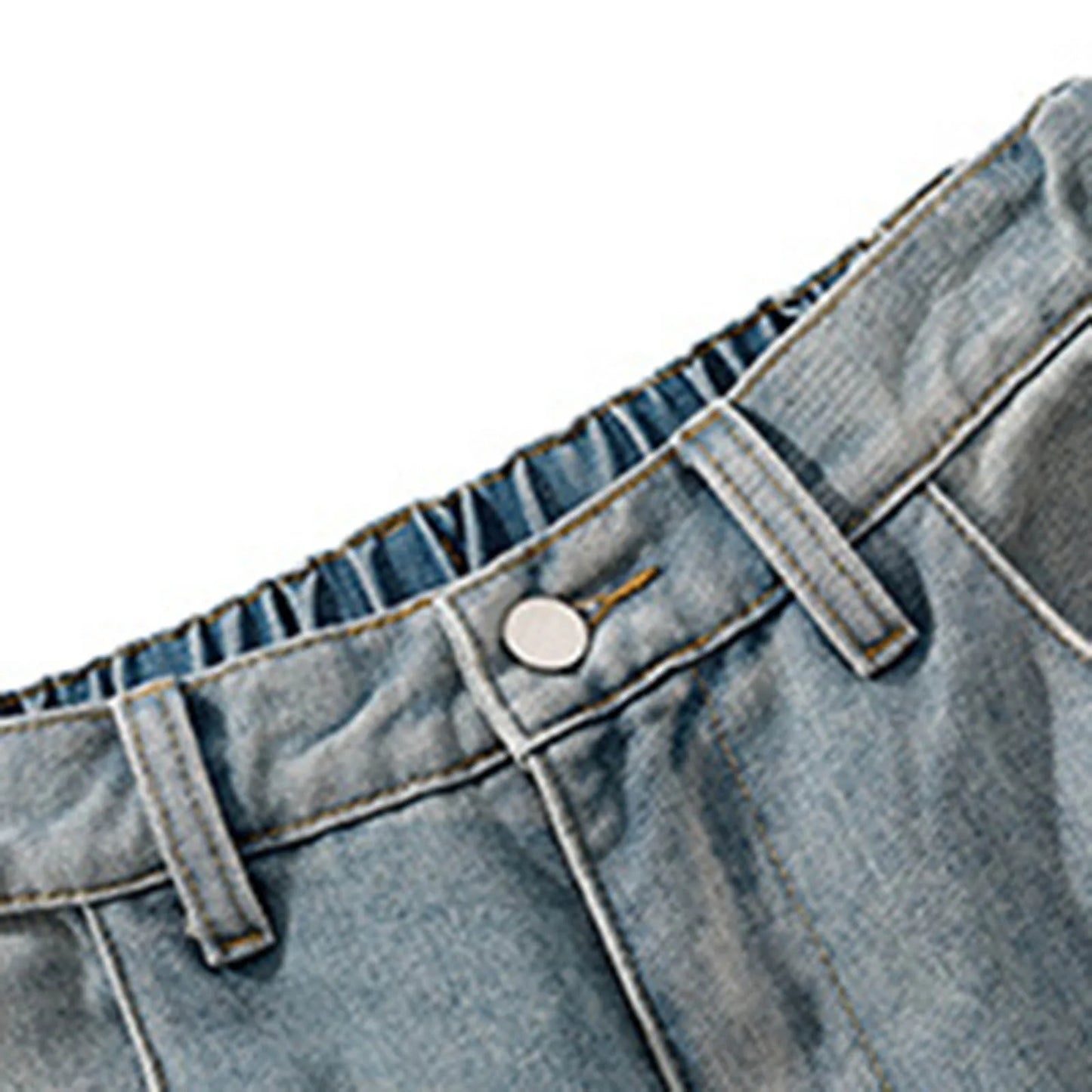 Korean Popular Clothes Y2k Old Wash Baggy Jeans Man‘S 2000s Casual Gothic Wide Pants Split Splicing Design Retro Loose Pants