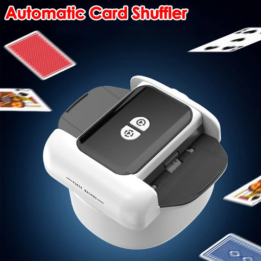 Automatic Card Shuffler 2 Decks Playing Cards Shuffleing Machine Type-C Rechargeable Low Noise Electric Shuffler Poker Device