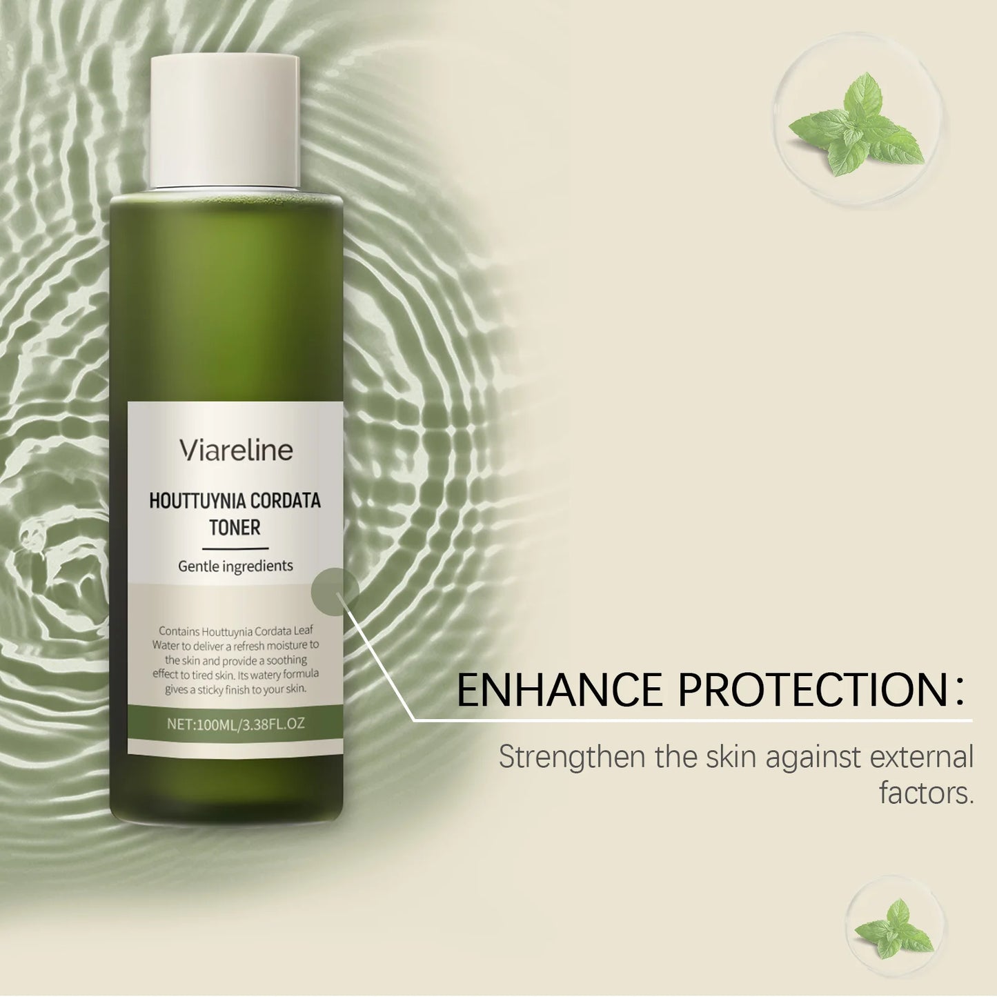 Viareline Natural Hydrating Face Toner Lasting Moisturizing Refreshing Improve Skin Texture Non-greasy Soothing Face Toner