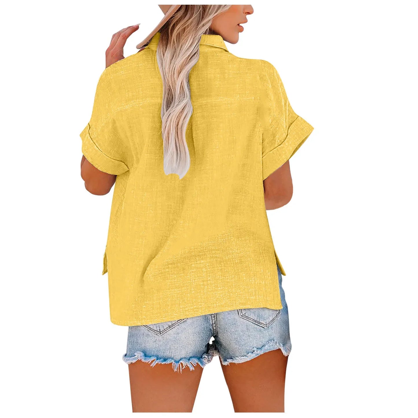 Short Sleeve Tops Tee Women Blusas Summer Loose Ladies T-Shirts Cotton Linen Blouse Woman Clothing Casual T Shirt Camisas Mujer