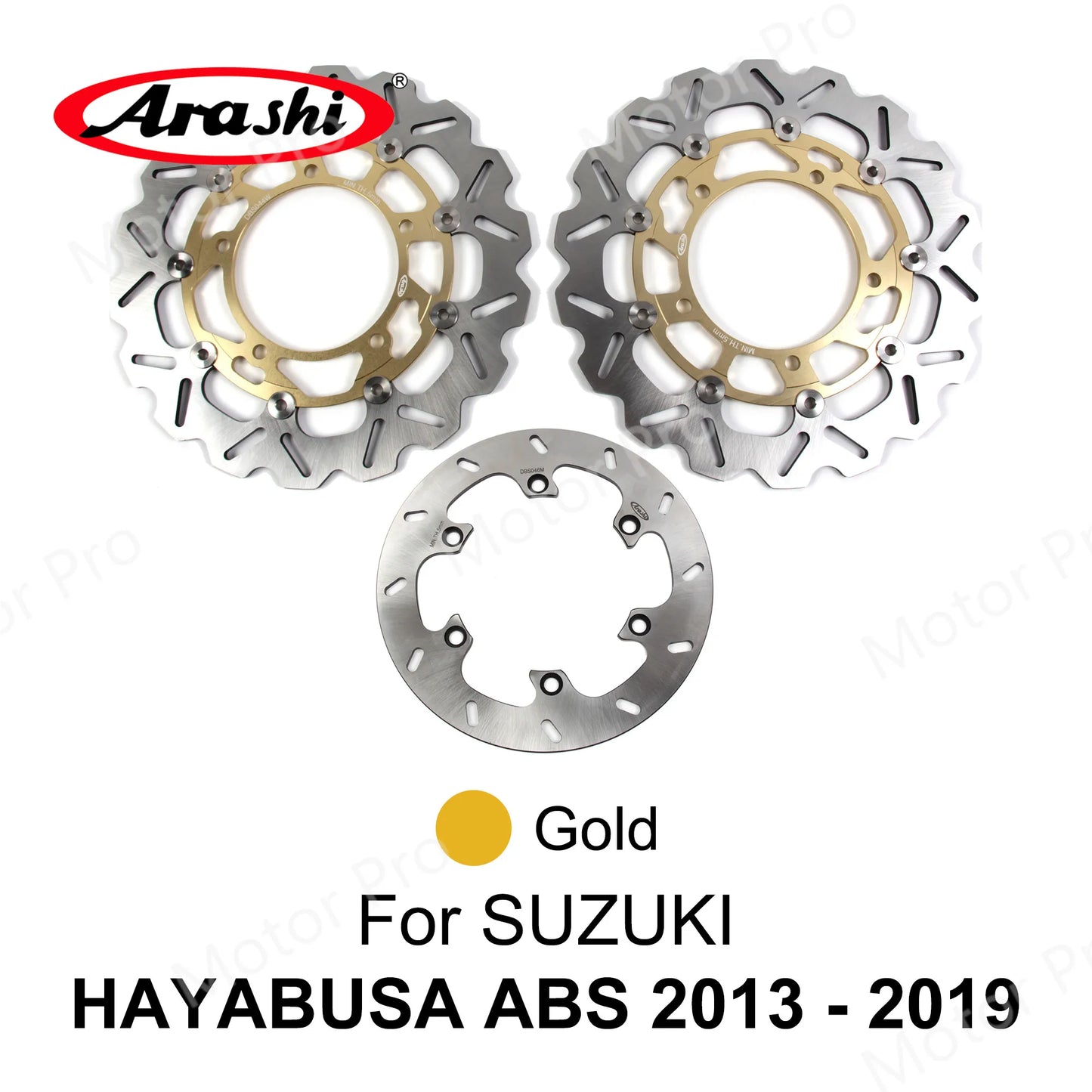 Arashi CNC Front Rear Brake Disc Rotors for Suzuki Hayabusa GSX-R 1300 1999-2019