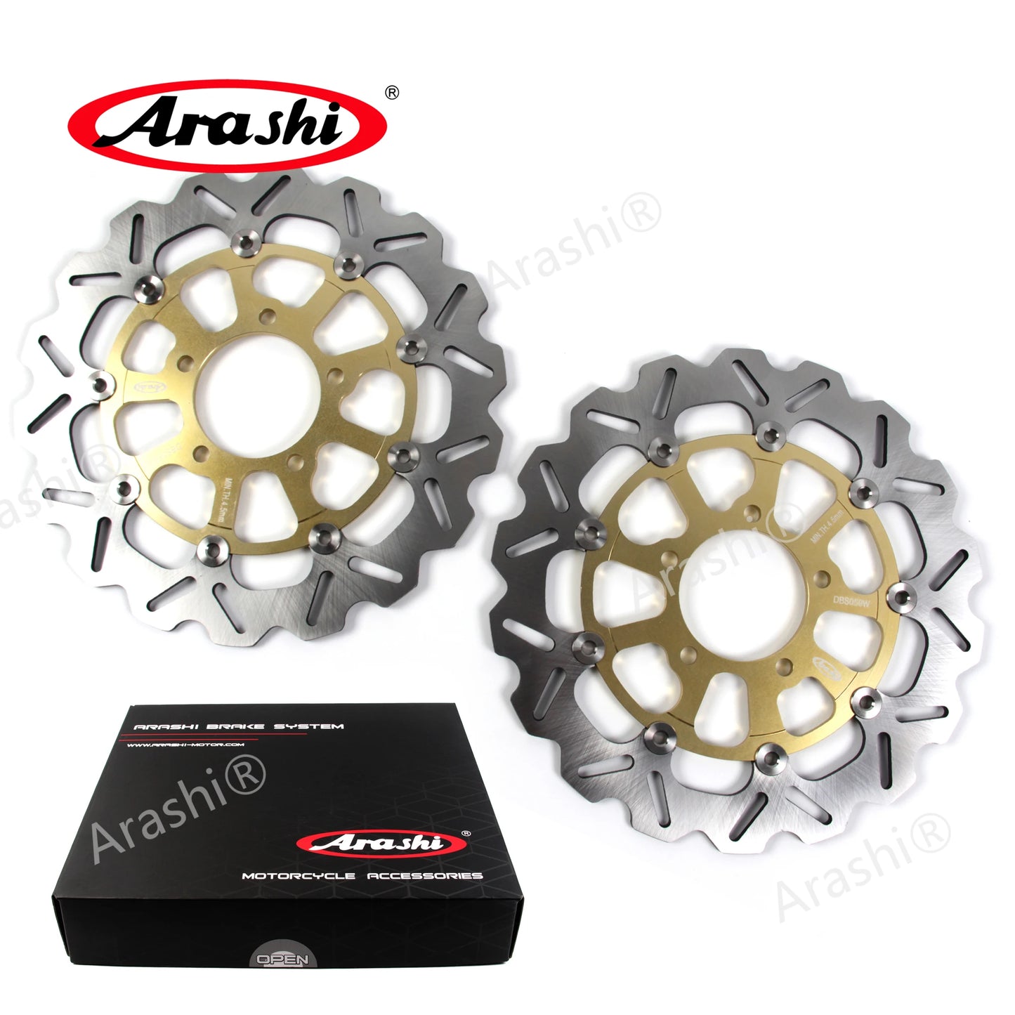 Arashi 310mm 220mm CNC Full Floating Brake Disc Rotors for Kawasaki Ninja ZX10R
