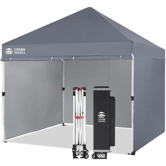 10x10 Pop Up Canopy Tent with Patented Centerlock and 4 Sidewalls for Easy Setup