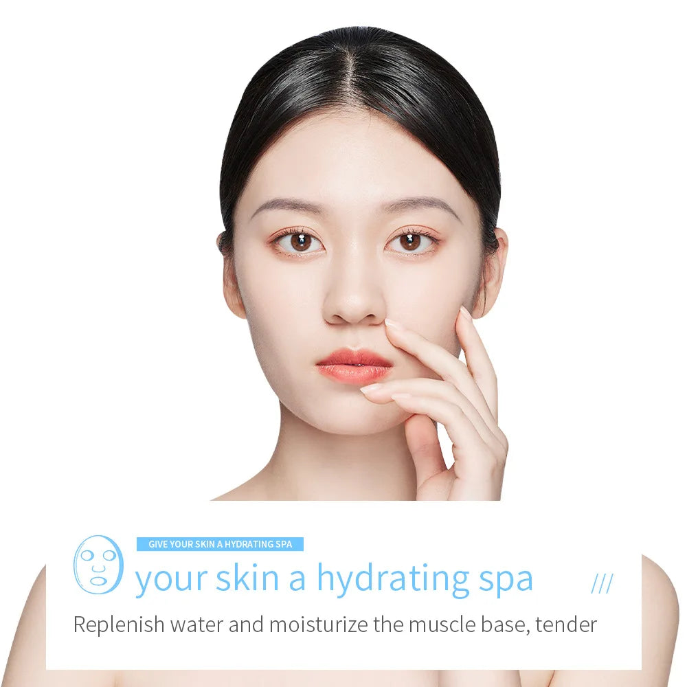 4/8/12pcs BIOAQUA Centella Collagen Face Mask Moisturizing Refreshing Sheet Masks Hyaluronic Acid Facial Mask Skin Care Products