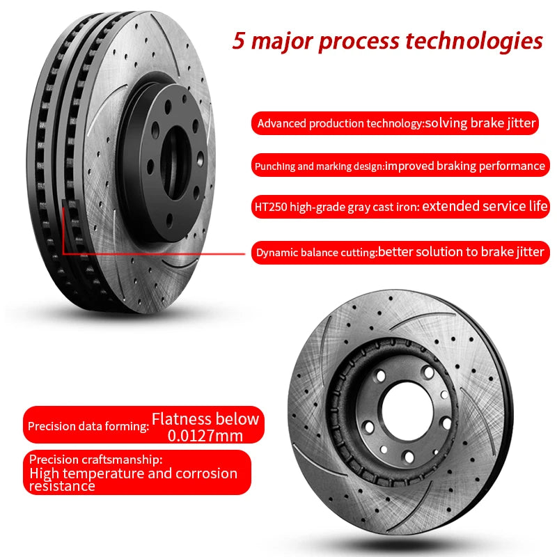Customized Factory price car brake discs brake rotors for Volkswagen Amarok Arteon Shooting Brake Atlas Beetle Bora Variant