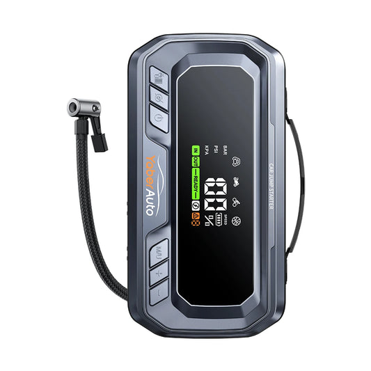 Yaber 4 In 1 6000A Jump Starter Power Bank Tire Pump Car Booster Charger
