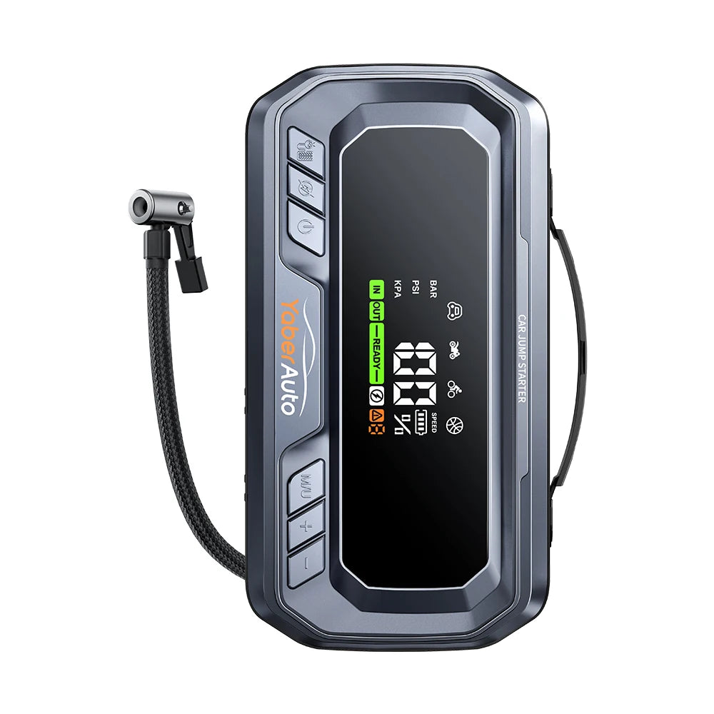 Yaber 4 In 1 6000A Jump Starter Power Bank With Air Compressor And Charger