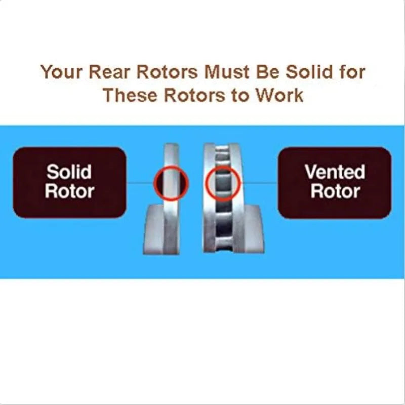 Detroit Axle Brake Kit with Slotted Disc Rotors and Ceramic Brake Pads