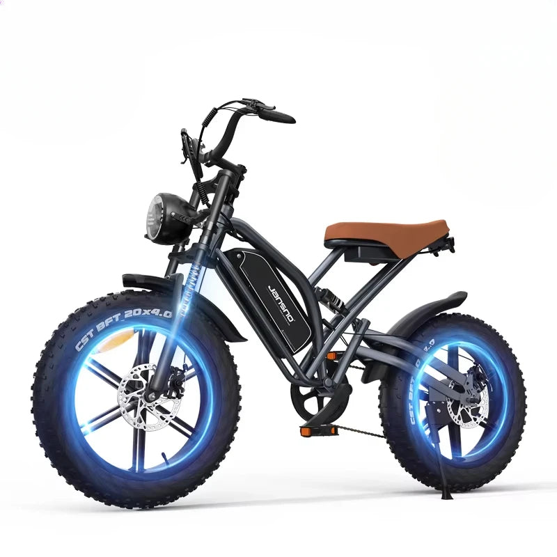 Jansno X50  Electric bicycle 750W Powerful Motor 48v14Ah 20inch Fat Tires MTB Hybrid Adult Off-Road turn signal Electric Bike