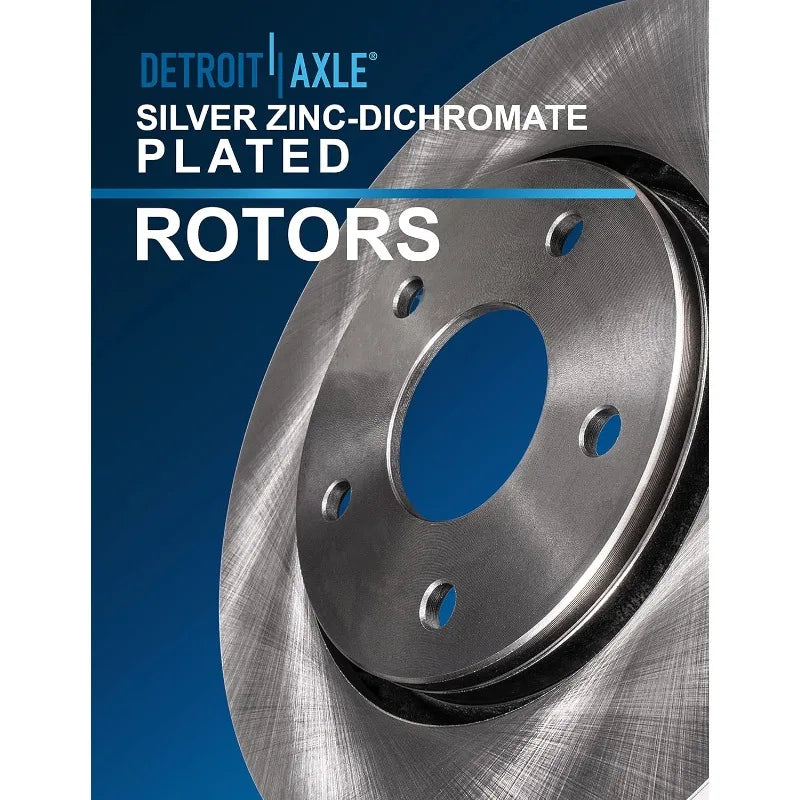 Detroit Axle Brake Kit with Ceramic Pads and Disc Rotors for Honda Odyssey