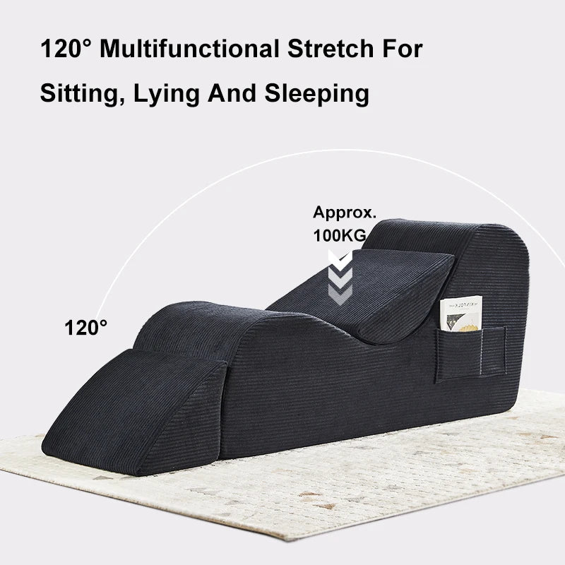 Cloud Furniture Corduroy Fabric Designer Modernity Elegant Lounge Couch Yoga Sofa Relaxing Yoga Chair for Living Room Bedroom