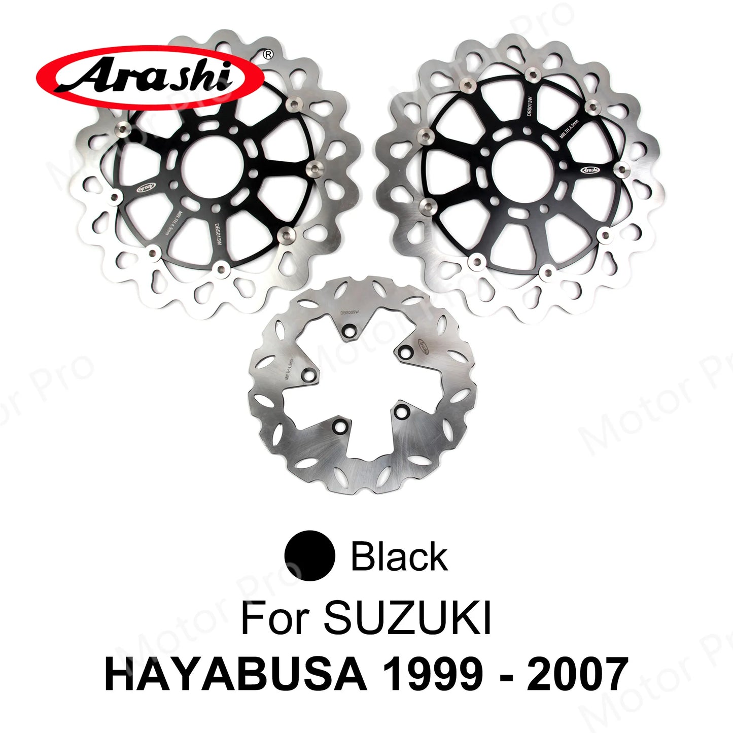 Arashi CNC Front Rear Brake Disc Rotors for Suzuki Hayabusa GSX-R 1300 1999-2019