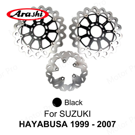 Arashi CNC Front Rear Brake Disc Rotors for Suzuki Hayabusa GSX-R 1300 1999-2019