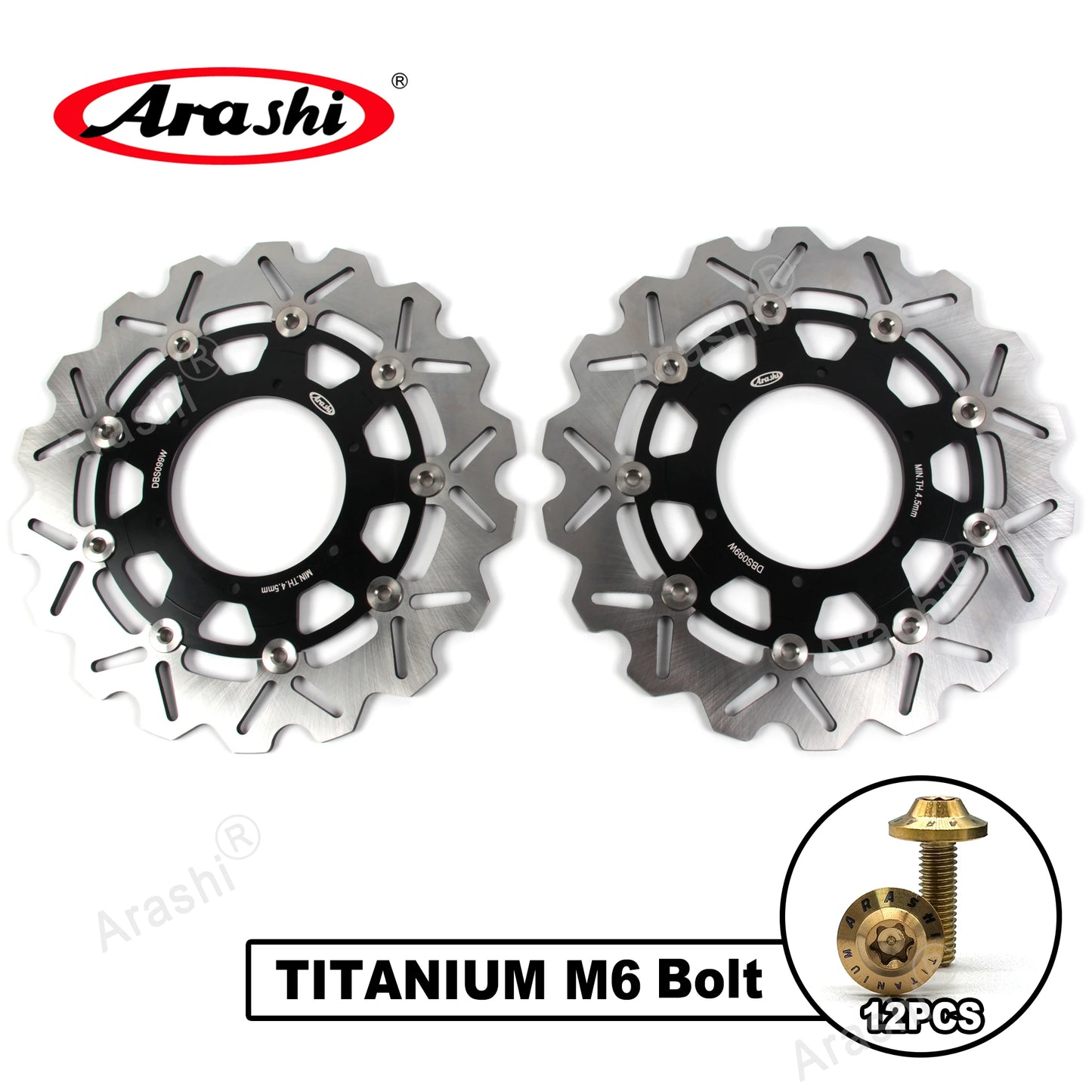 Arashi Front Brake Discs Rotors for BMW F700GS F800GS 2009 to 2018